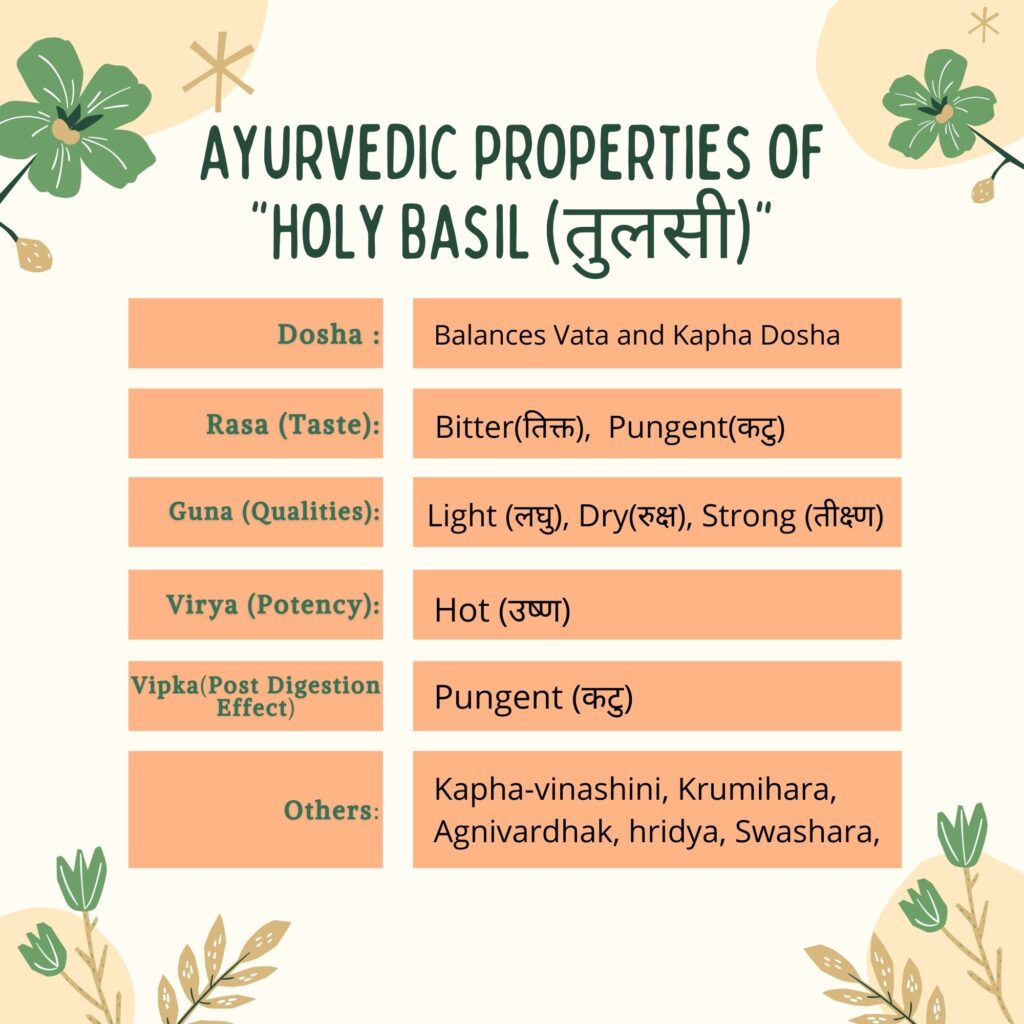 Ayurvedic Properties of Tulsi | Herbal Arcade