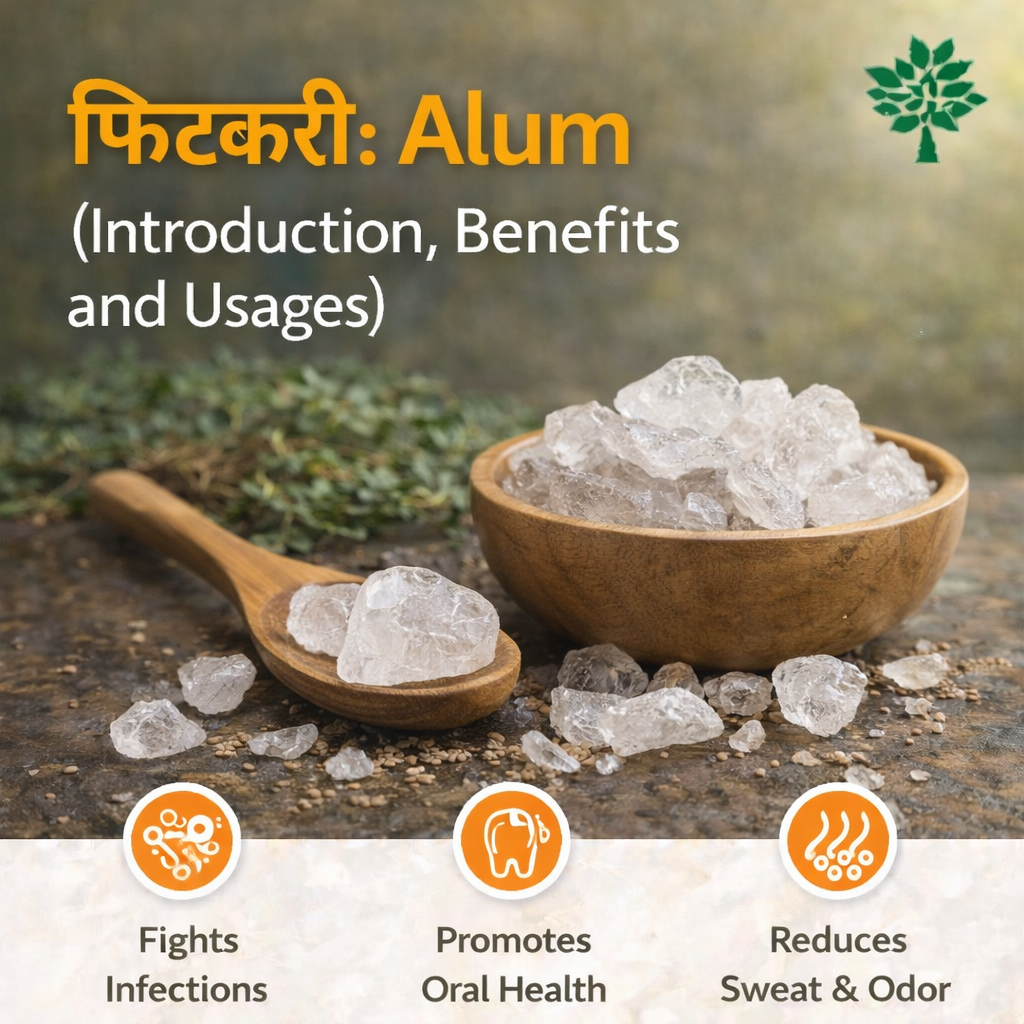 फिटकरी: Alum (Introduction, Benefits, and Usages)